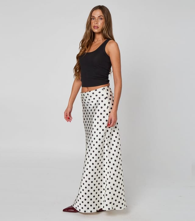 Urban Bliss Women's Cream Polka Dot Maxi Skirt Urban Bliss New Look - 3