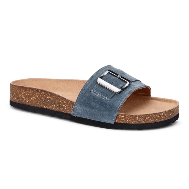 Hotter Hotter Women's 'Sora' Slip-On Mules in Mid Blue - 2