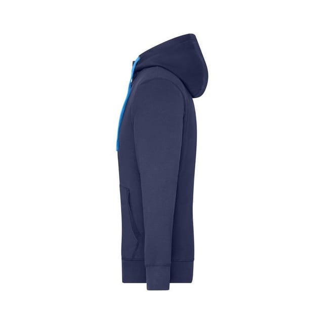 James and Nicholson James and Nicholson Men's Lifestyle Full Zip Hoodie in Navy - 3