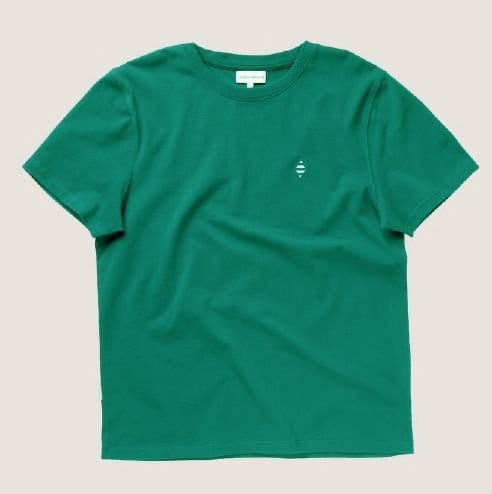 Panos Emporio Panos Emporio Men's Element Tee Raw Cotton in Green - 1