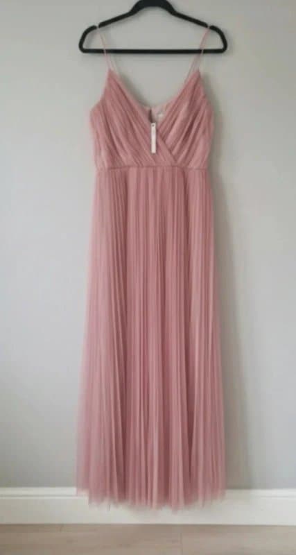 ASOS Pink tulle maxi dress by asos size 10 (new)