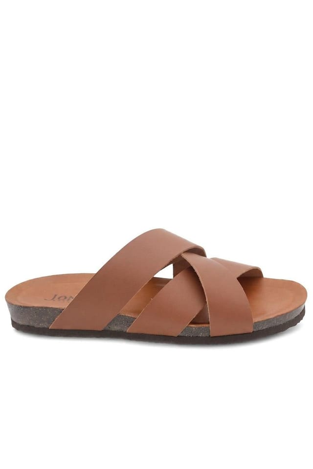 Jones Bootmaker Jones Bootmaker Men's Wallsend Leather Mule Sandals in Brown - 2