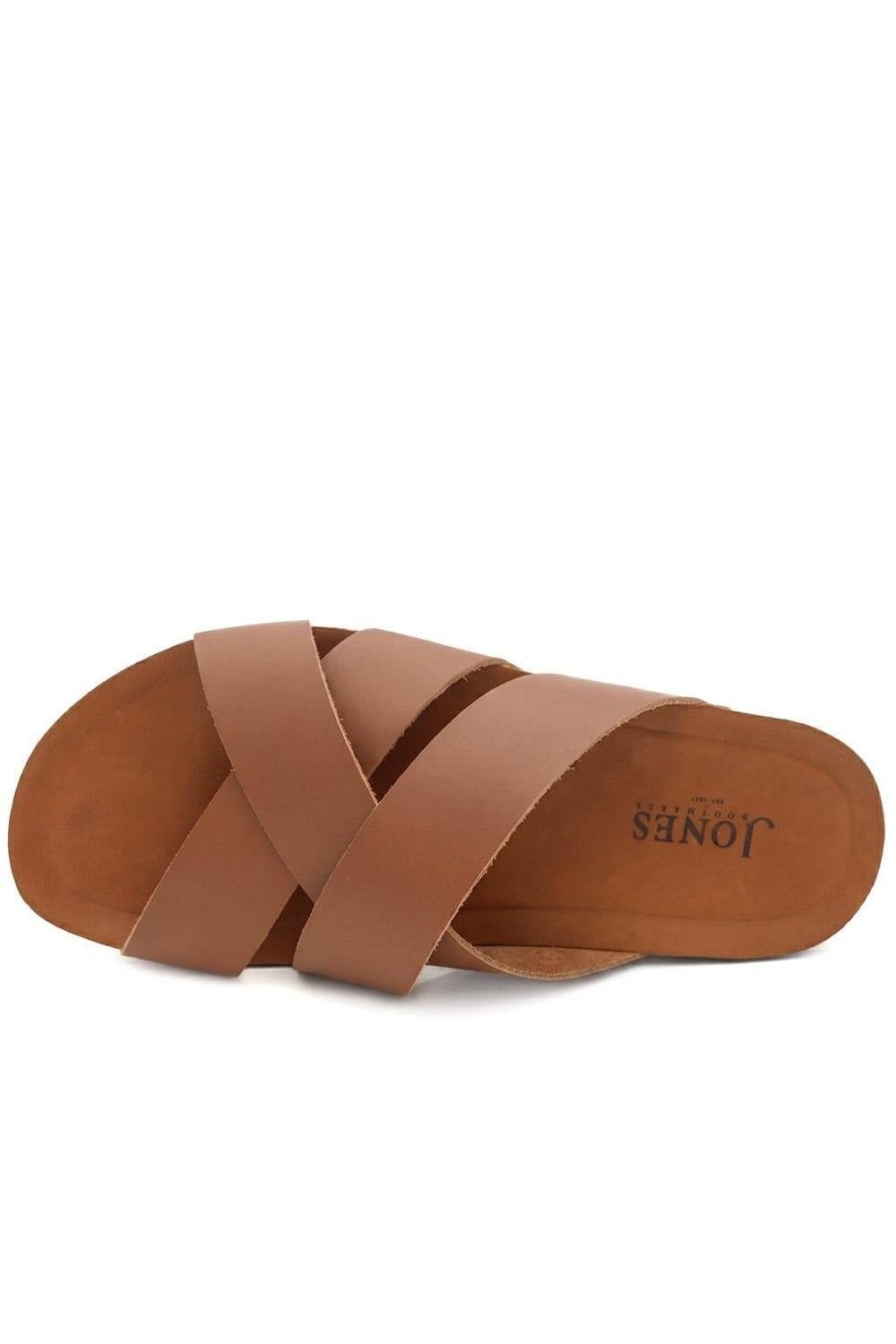 Jones Bootmaker Jones Bootmaker Men's Wallsend Leather Mule Sandals in Brown - 4