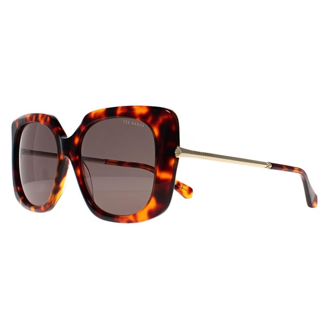 Ted Baker Ted Baker Women's Square Tortoise Grey Green TB1732 Heather in Brown - 2