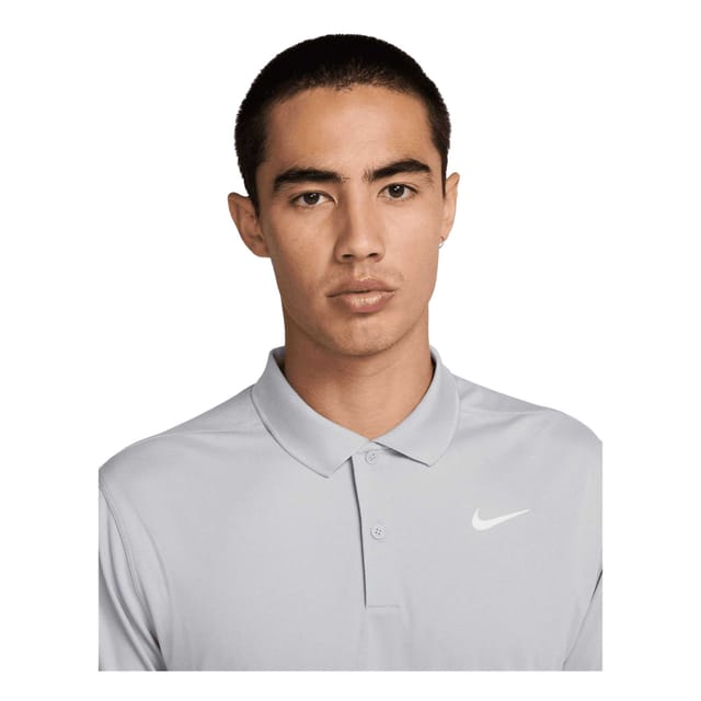 Nike Nike Men's Victory Solid Polo Shirt in Mid Grey - 3