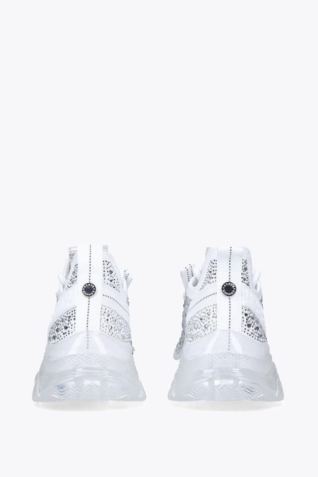 Steve Madden STEVE MADDEN Women's 'Maxima White' Fabric Trainers in White - 3