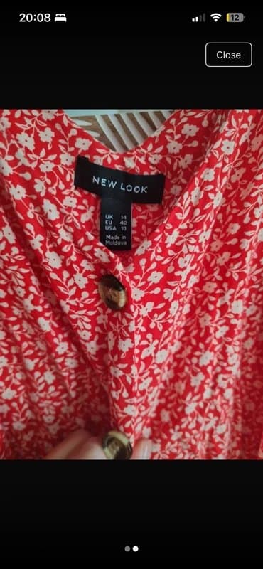 New Look New Look red floral jumpsuit