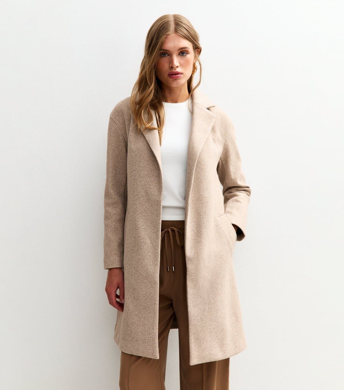 New Look Women's Mink Unlined Tailored Coat New Look