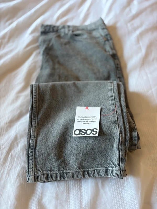 ASOS Brand new ASOS men’s straight leg grey jeans