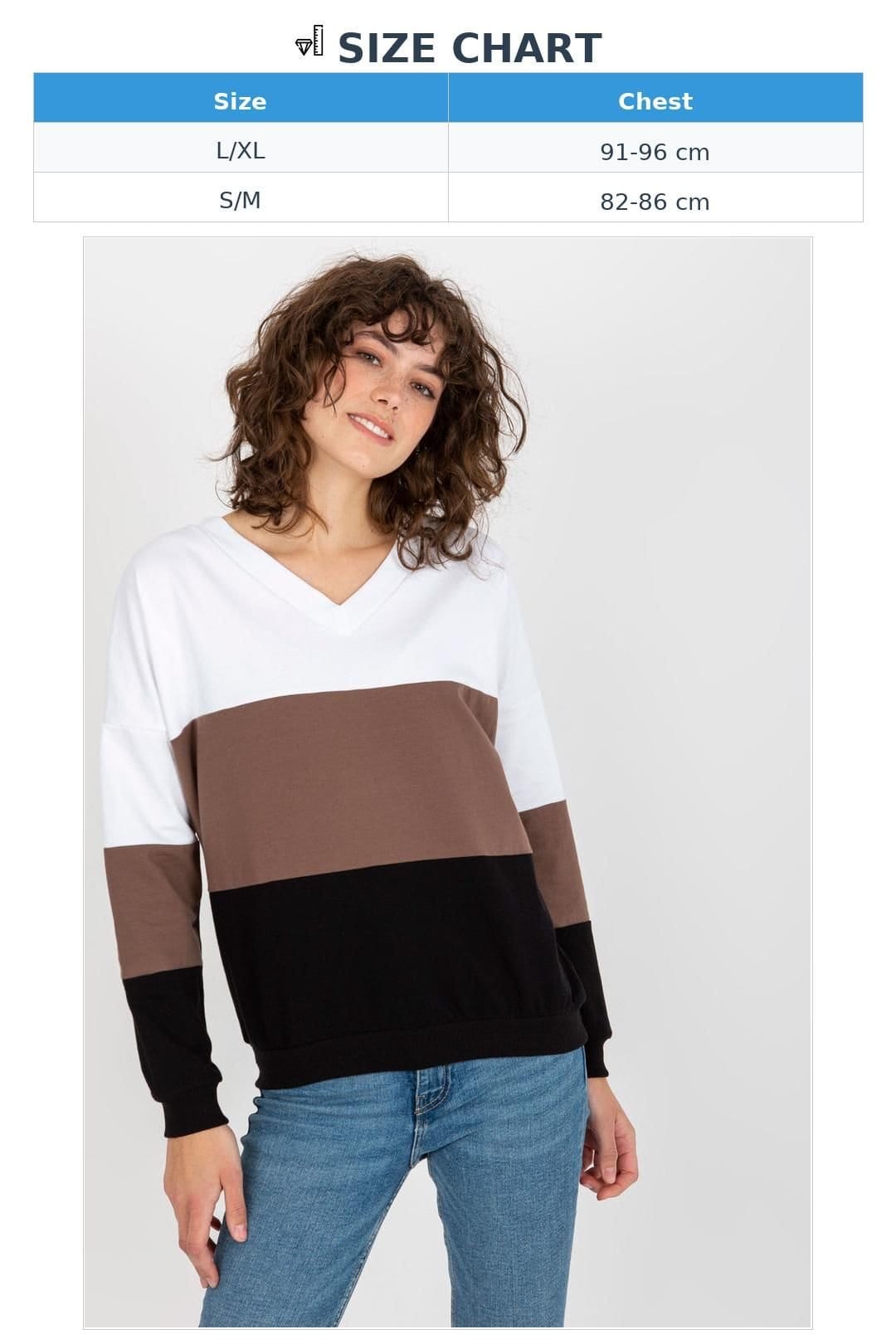 Love Lace Love Lace Women's 3 Tone Heart Neck Sweatshirt in Black - 4