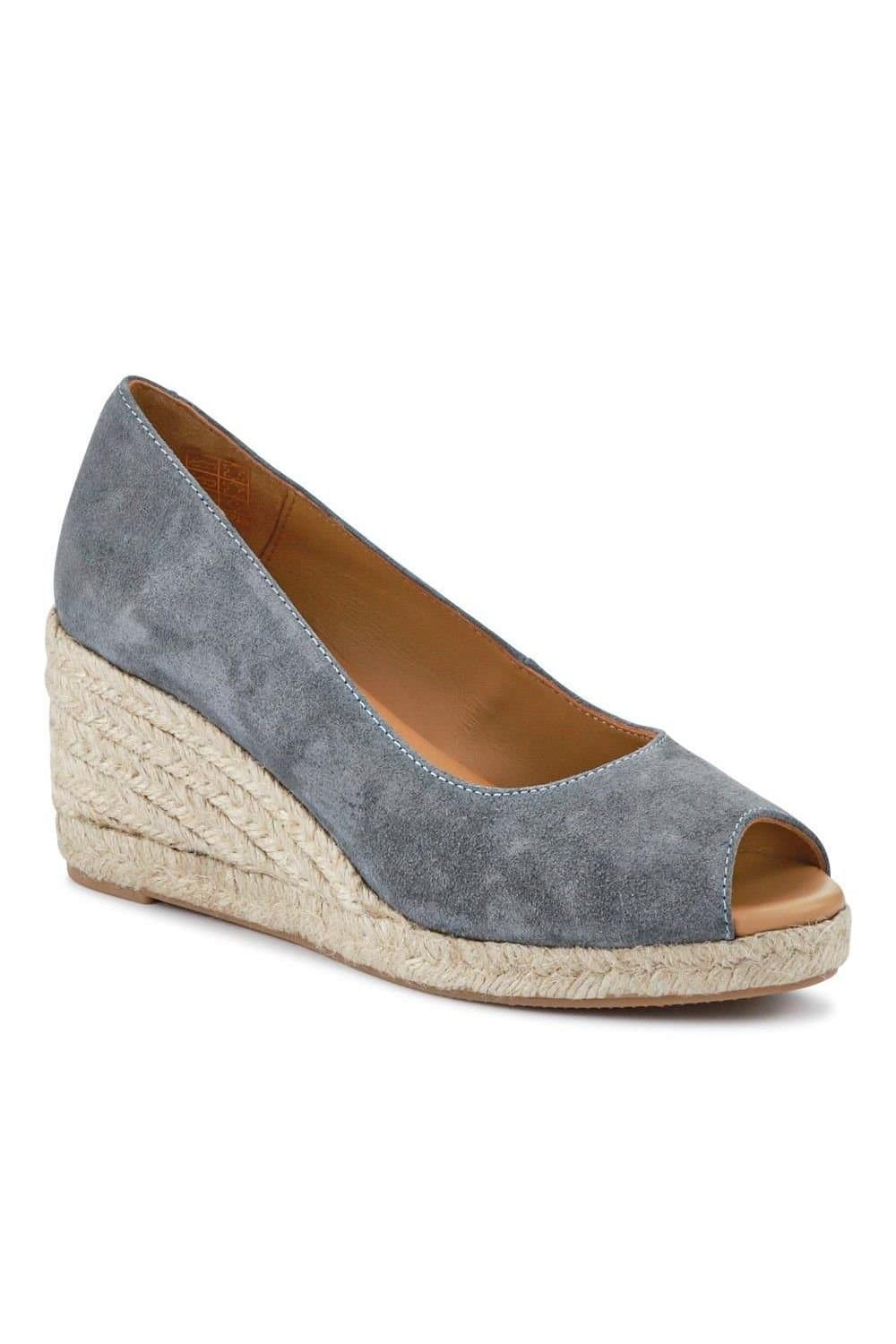 Jones Bootmaker Jones Bootmaker Grey Leather Espadrilles
