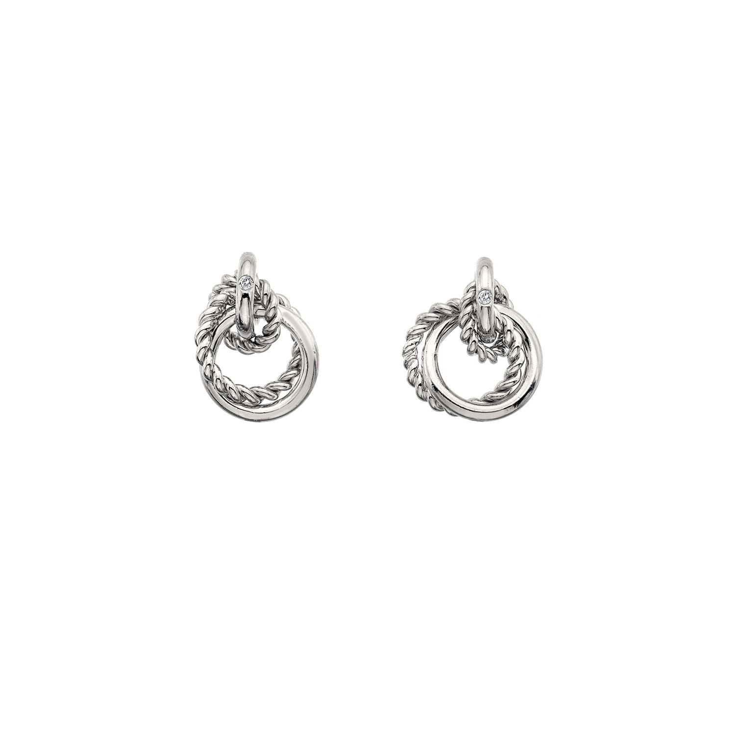 Hot Diamonds Hot Diamonds Women's Unity Circle Earrings in Silver - 3