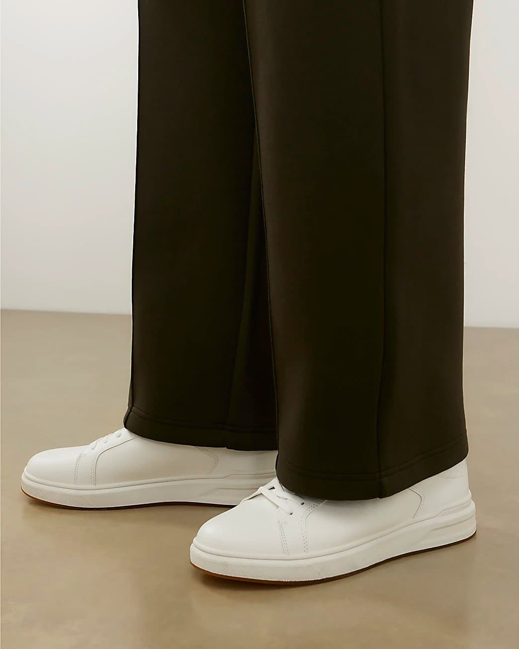 River Island Mens River Island White Cupsole Lace Up Trainers