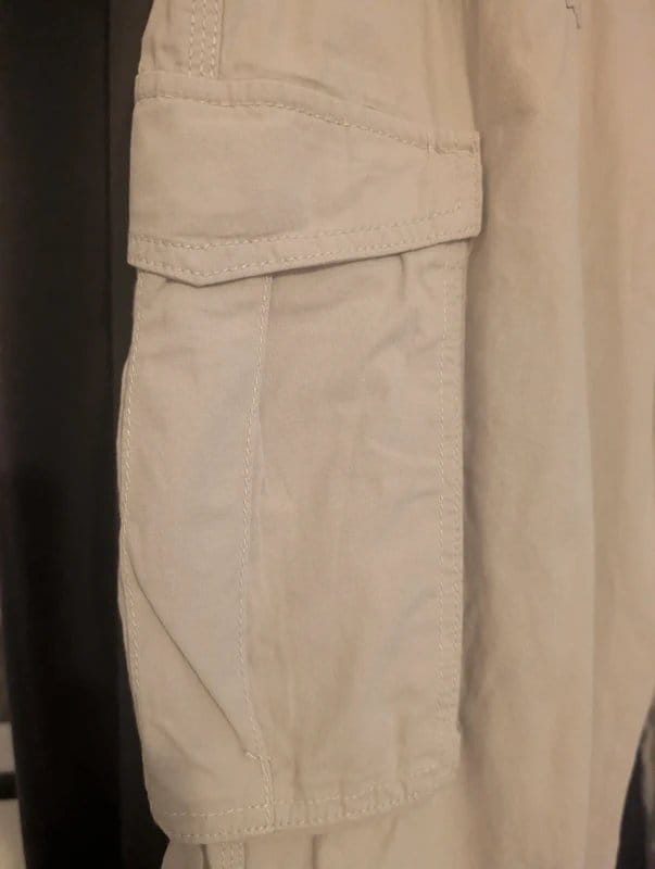 Bershka Beige Cargo Pants