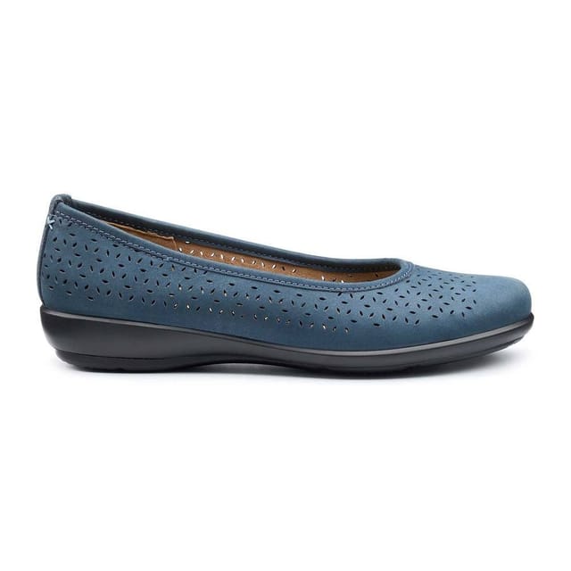 Hotter Hotter Women's Wide Fit 'Livvy II' Ballerinas in Dark Blue - 2
