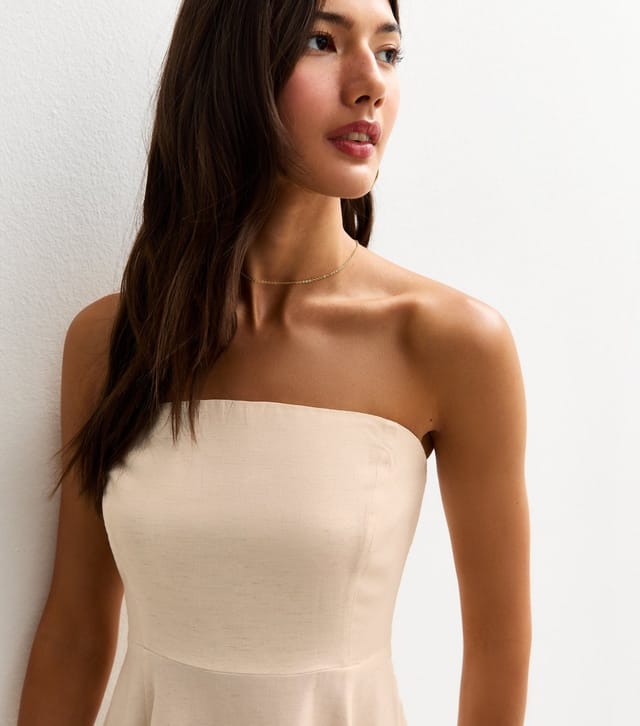 New Look Women's Stone Linen Look Belted Mini Dress New Look - 2
