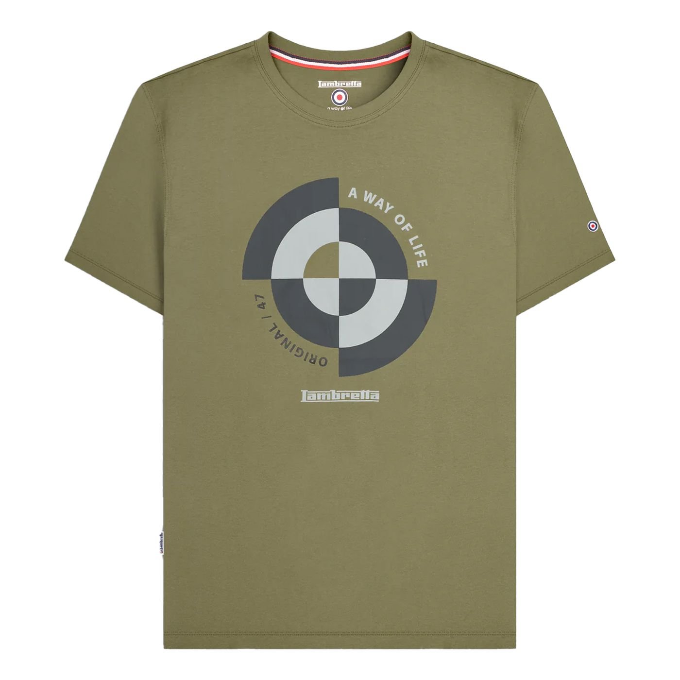 Lambretta Lambretta Men's Target Quadrant T-Shirt in Green - 3