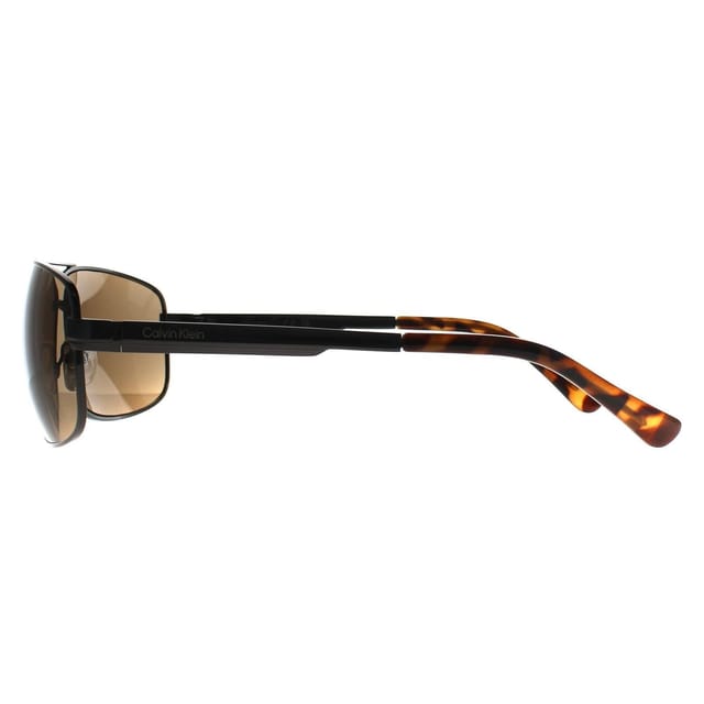 Calvin Klein CALVIN KLEIN Men's Rectangle Ruthenium Brown CK22123S in Grey - 3