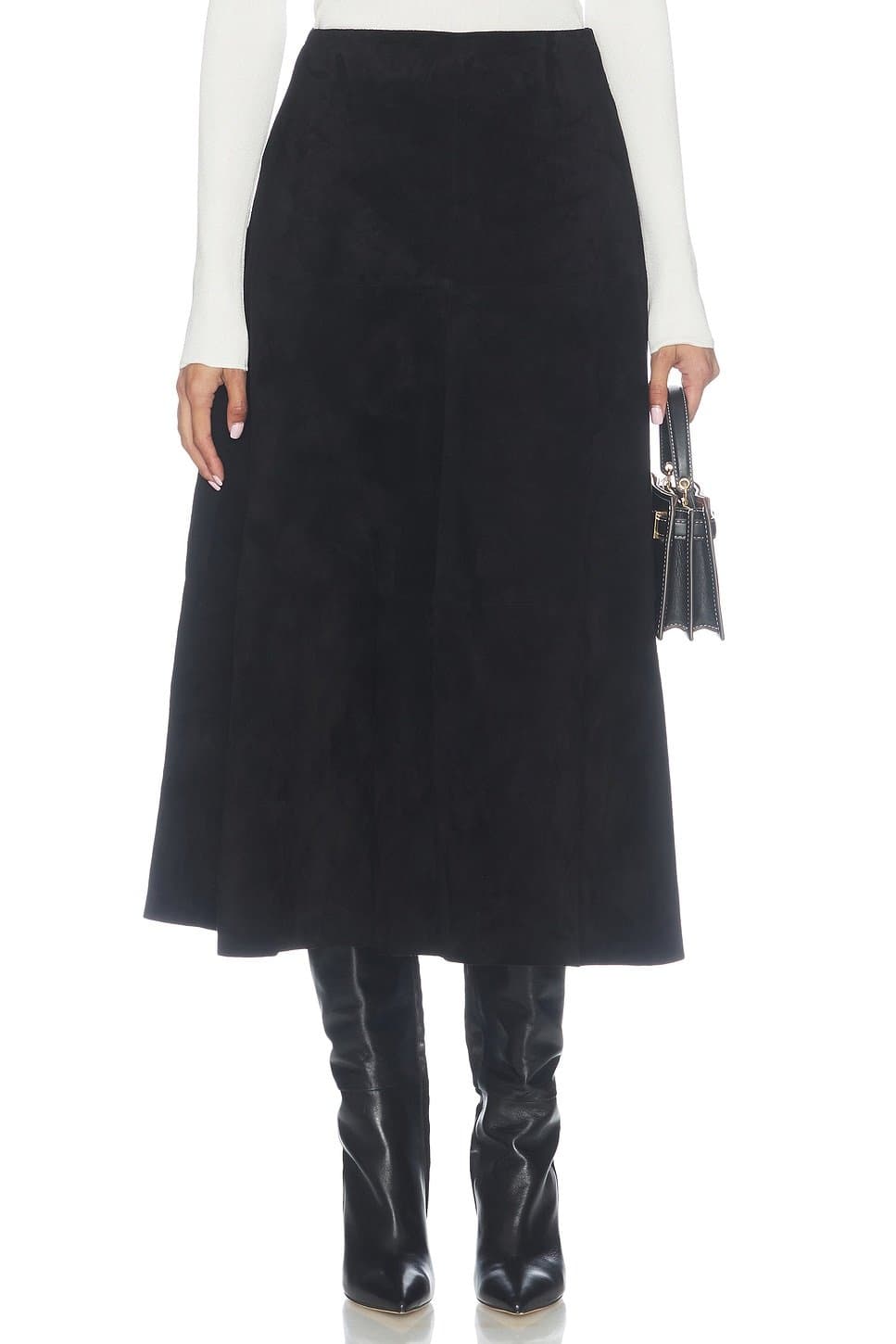 revolve Alara Suede Maxi Skirt