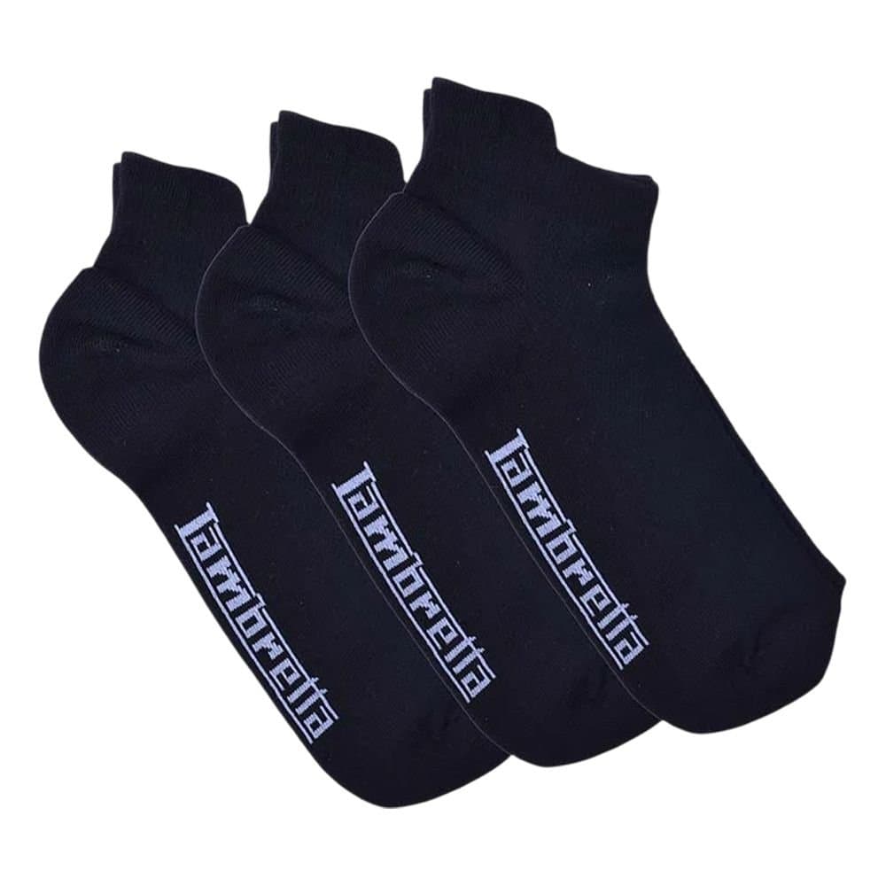 Lambretta Lambretta Men's Trainer Socks (Pack of 3) in Black