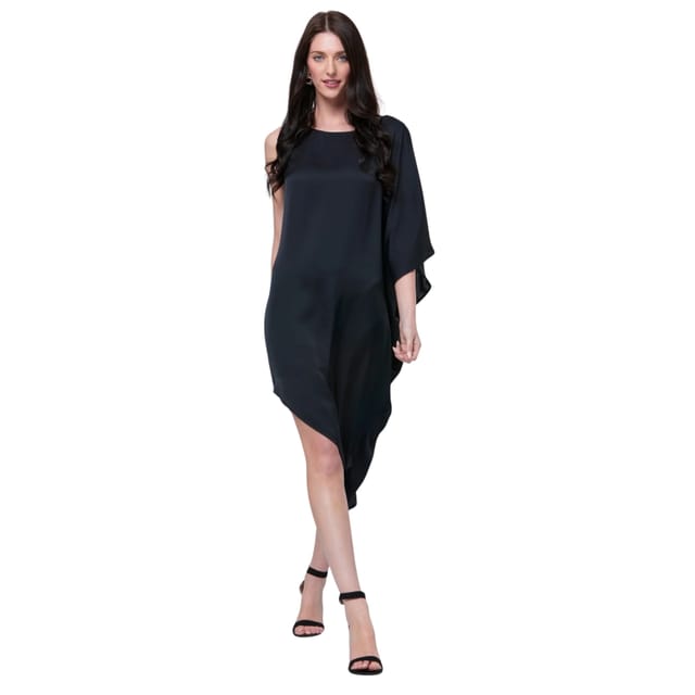 Zafur official Zafur official Women's Paris Dress in Caviar - 3