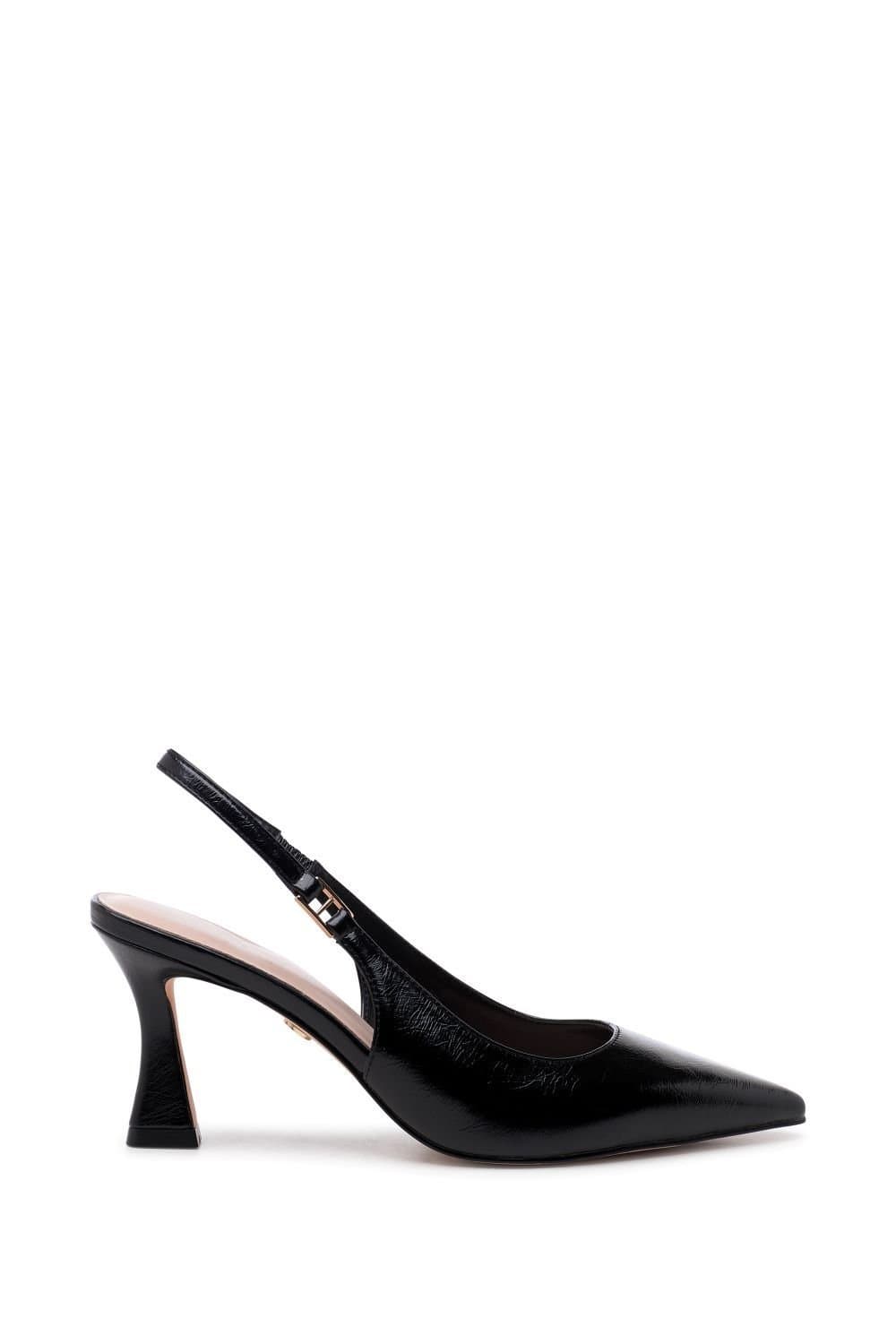 Paradox London Paradox London Women's 'Chantelle' High Heel Sling Back Court Shoes in Black