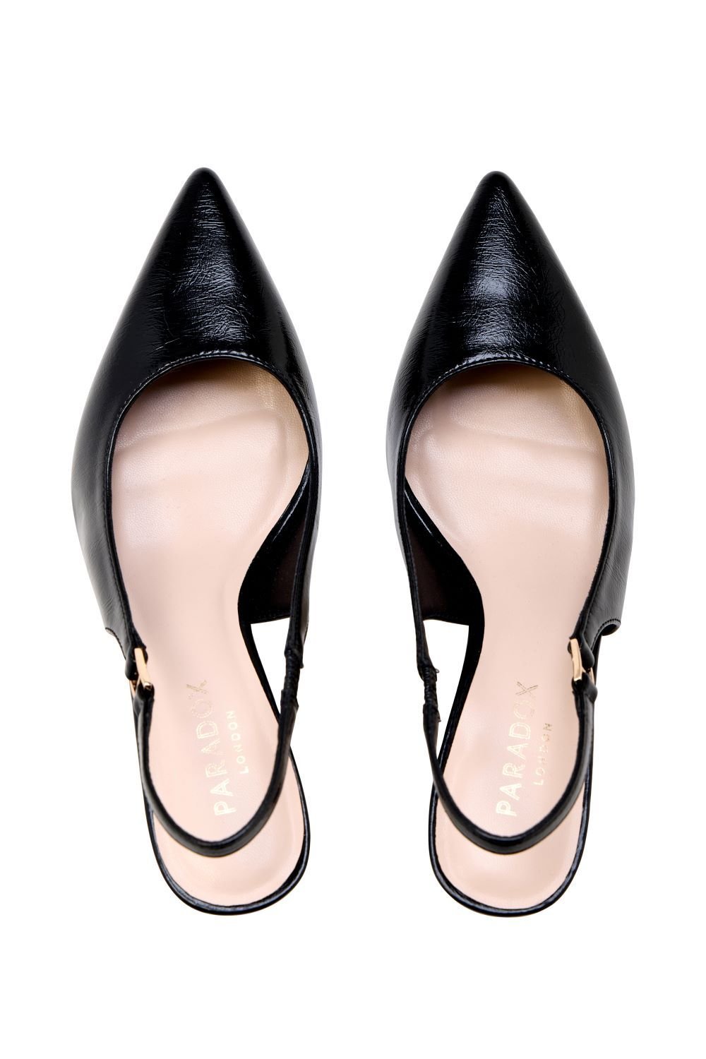Paradox London Paradox London Women's 'Chantelle' High Heel Sling Back Court Shoes in Black - 3