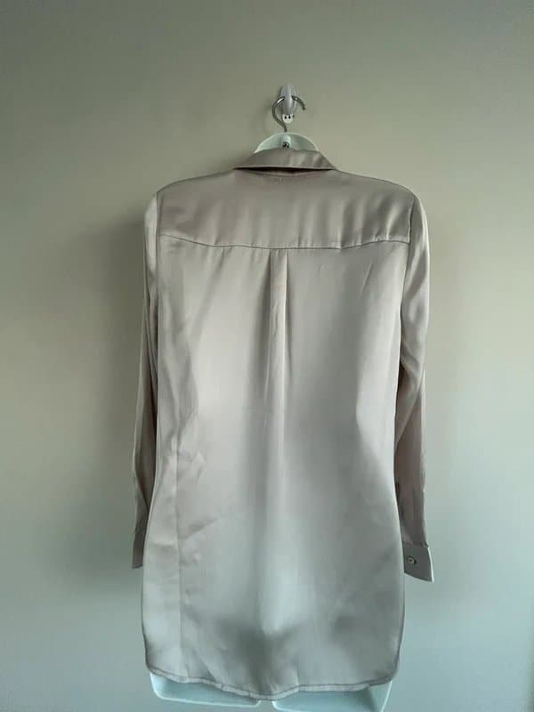 Mint Velvet New (shop floor) Mint Velvet satin shirt grey - UK 10- RRP £89