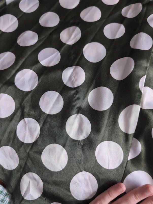 ASOS Spotty satin skirt