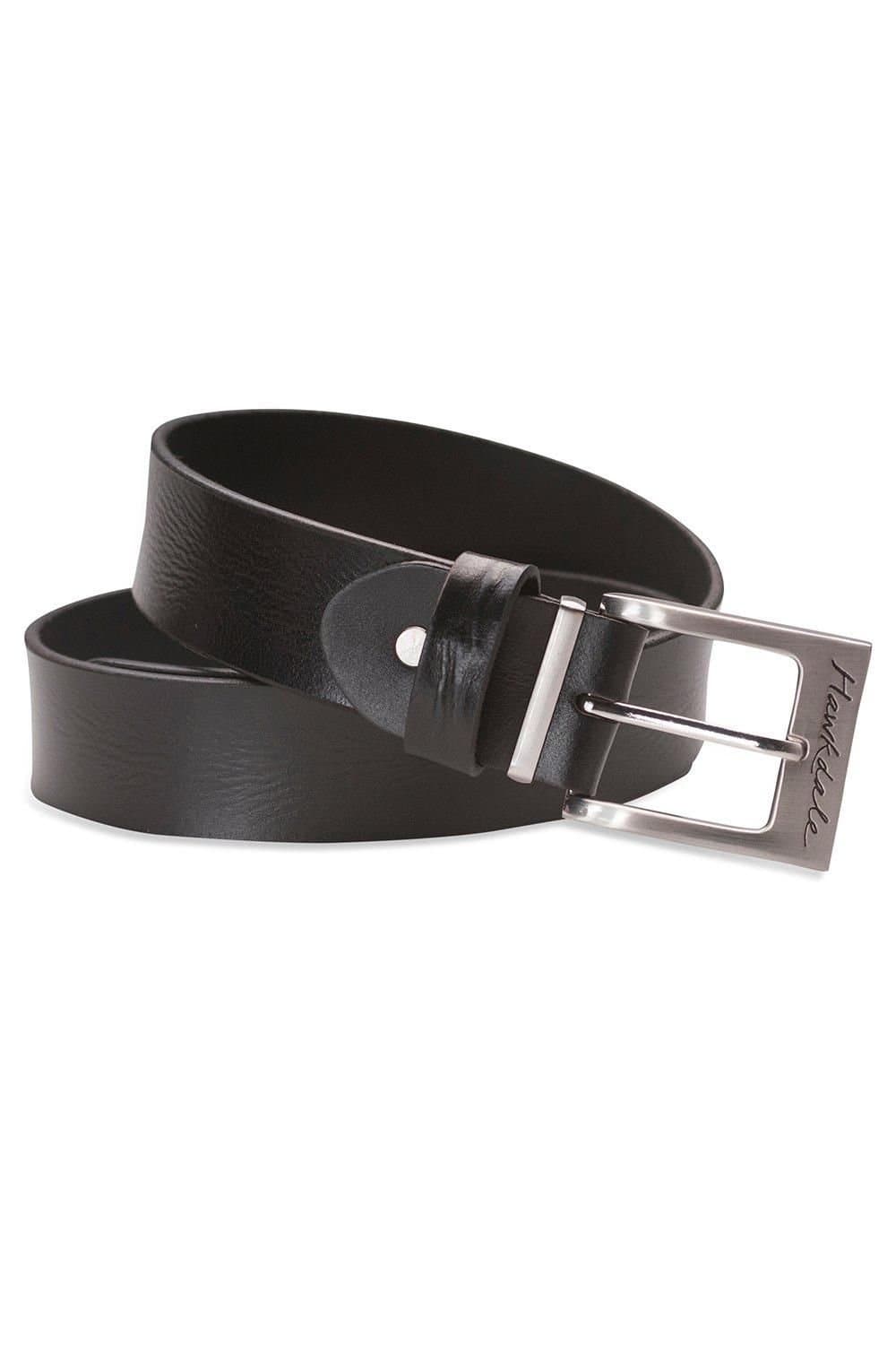 Hawkdale Hawkdale Men's 1.5" Genuine Leather Belt in Black