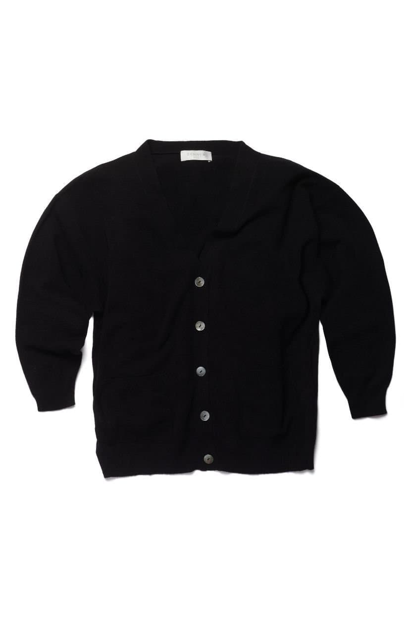 Denner Cashmere Denner Cashmere Black Oversized Cardi