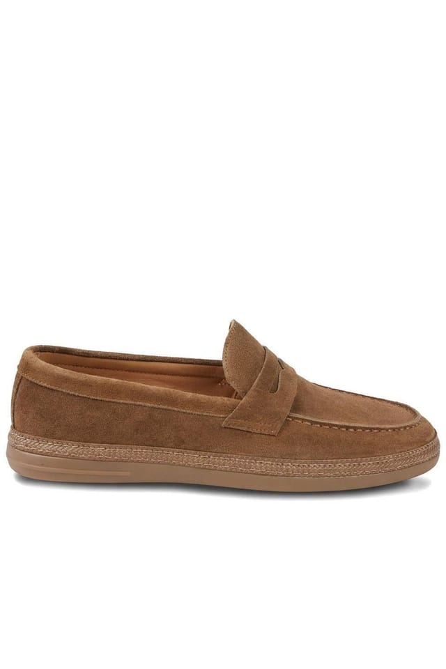 Jones Bootmaker Jones Bootmaker Men's Roderic Leather Penny Loafers in Tan - 2