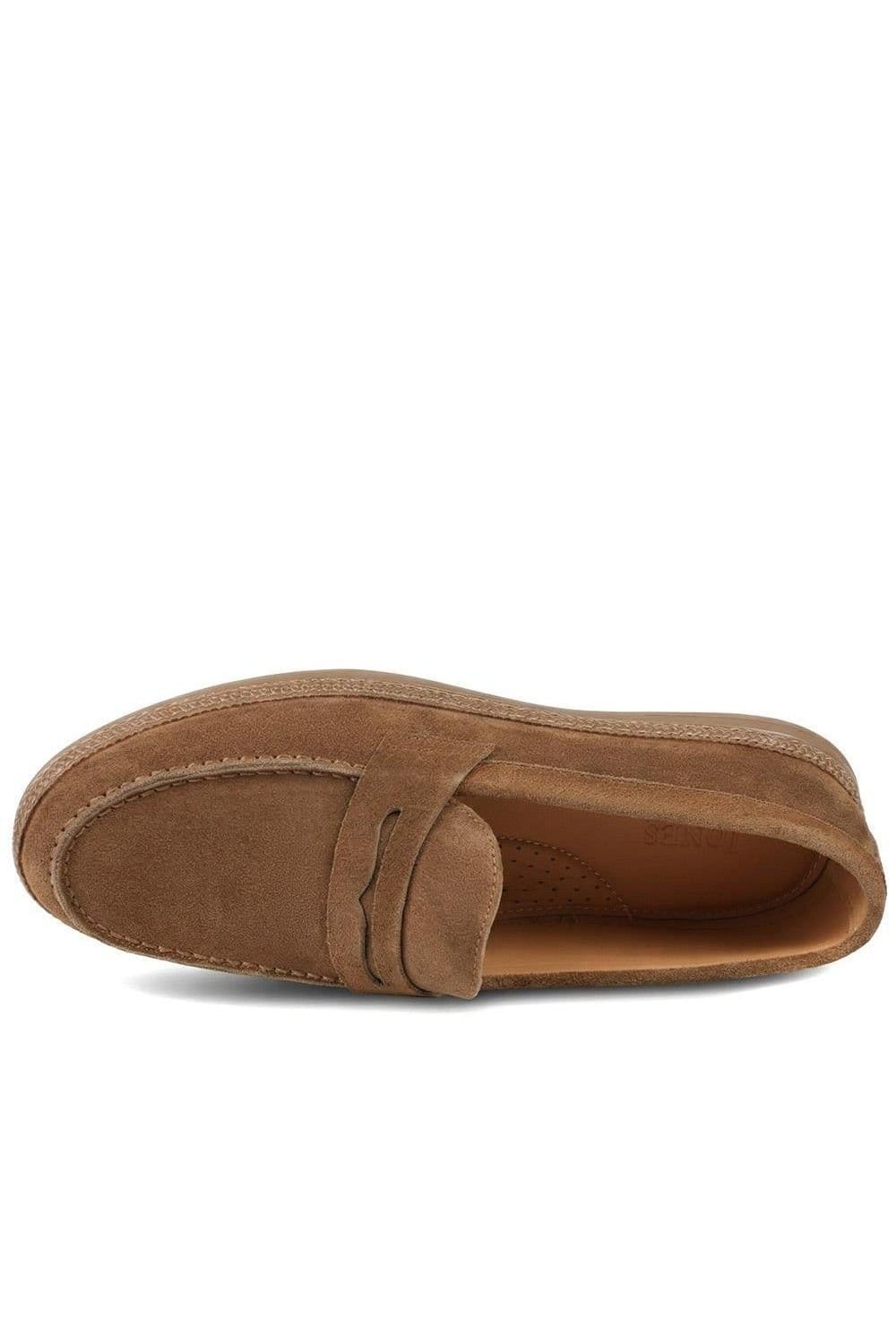 Jones Bootmaker Jones Bootmaker Men's Roderic Leather Penny Loafers in Tan - 4