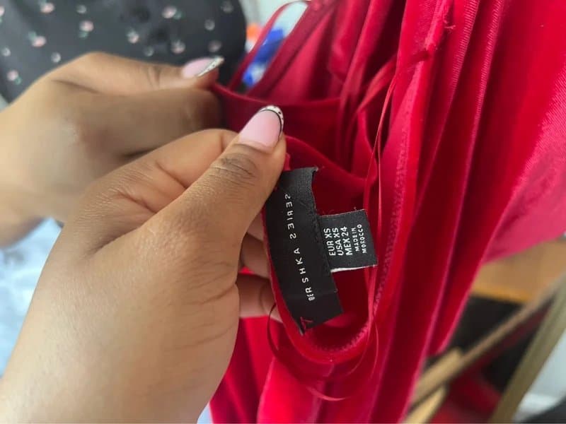 Bershka Berksha red night out dress halter dress