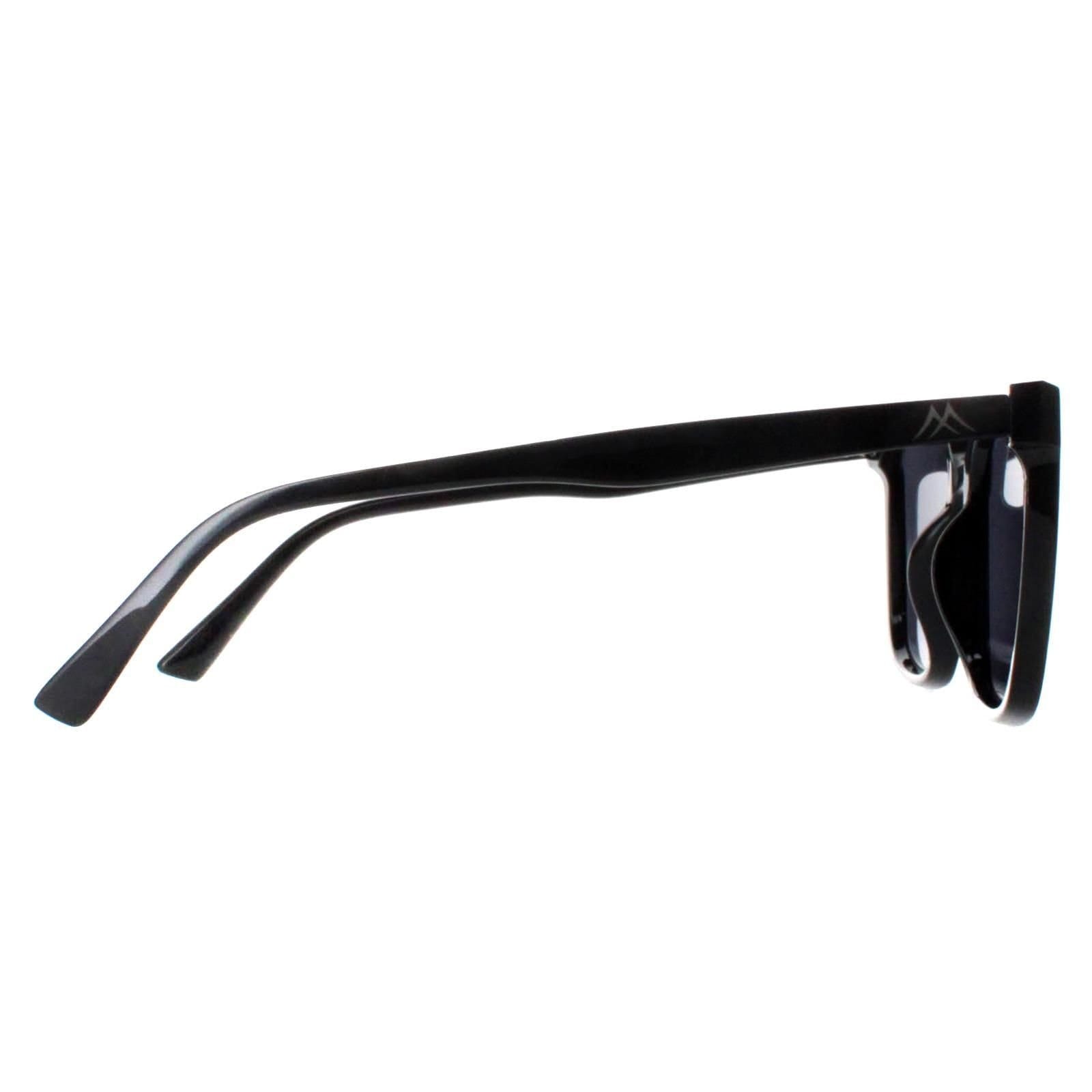 montana montana Men's Square Shiny Black Smoke Polarized MP67 - 4