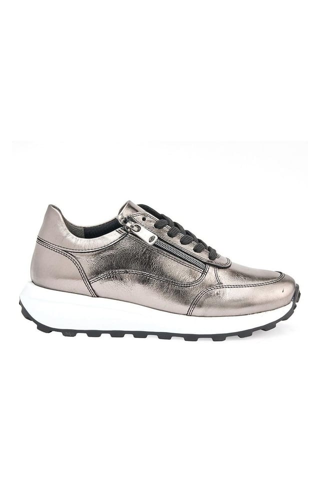 Jones Bootmaker Jones Bootmaker Women's Bertina Lace-Up Trainers in Metallics - 2