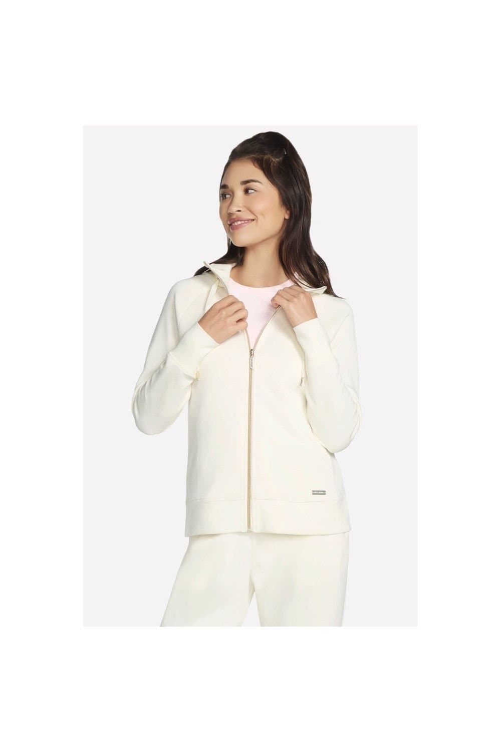 Skechers Skechers Women's Skechluxe Elevate Hooded Jacket in Off-White