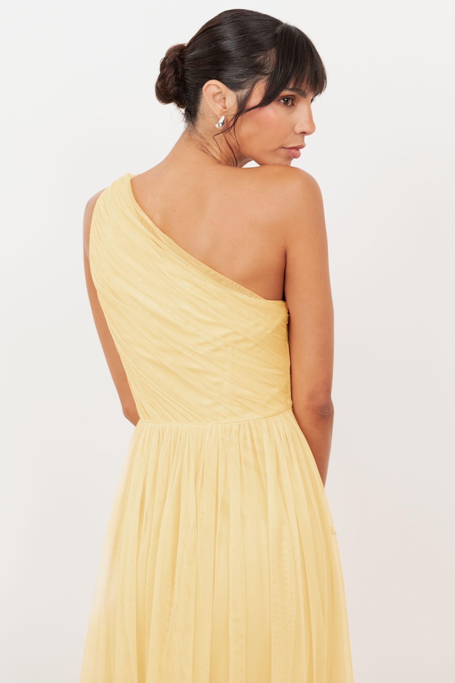 Anaya with Love Anaya with Love Women's One Shoulder Maxi Dress in Yellow - 4