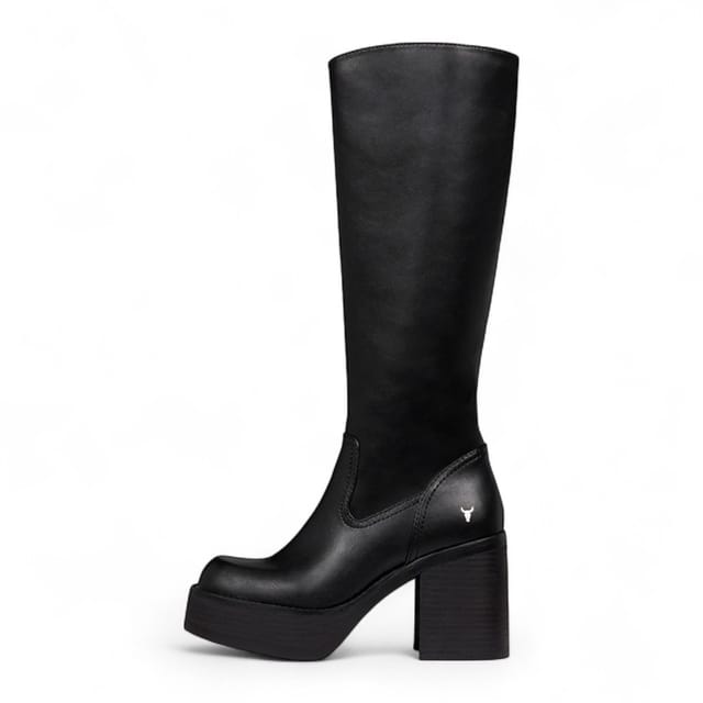 Windsor Smith Windsor Smith Women's Faux Leather Knee-High Platform Heel Boots - Niche in Black - 3