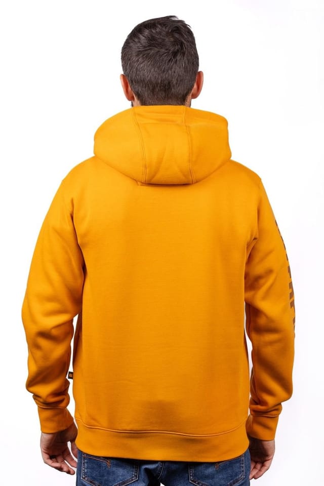 Caterpillar Caterpillar Men's Trademark Banner Hooded Sweatshirt in Yellow - 2
