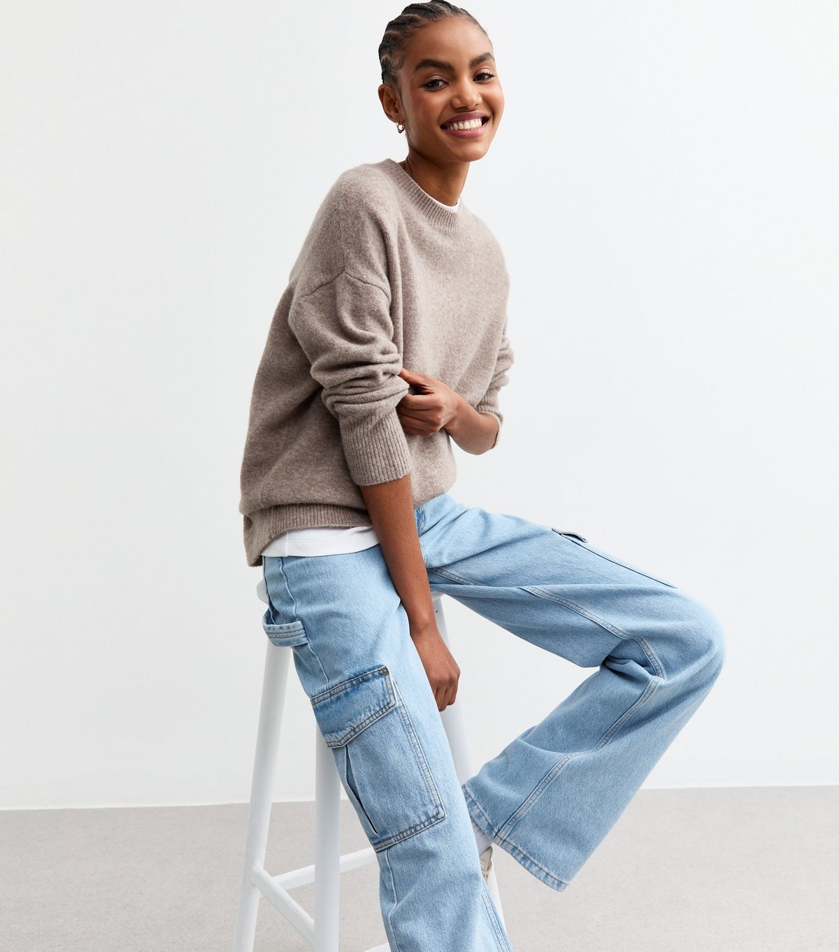 New Look Women's Tall Blue Cargo Jeans New Look - 2