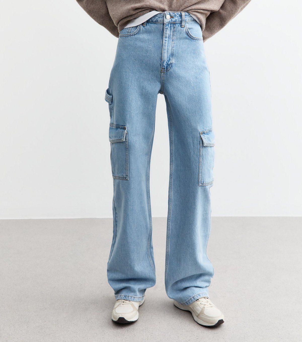 New Look Women's Tall Blue Cargo Jeans New Look - 3