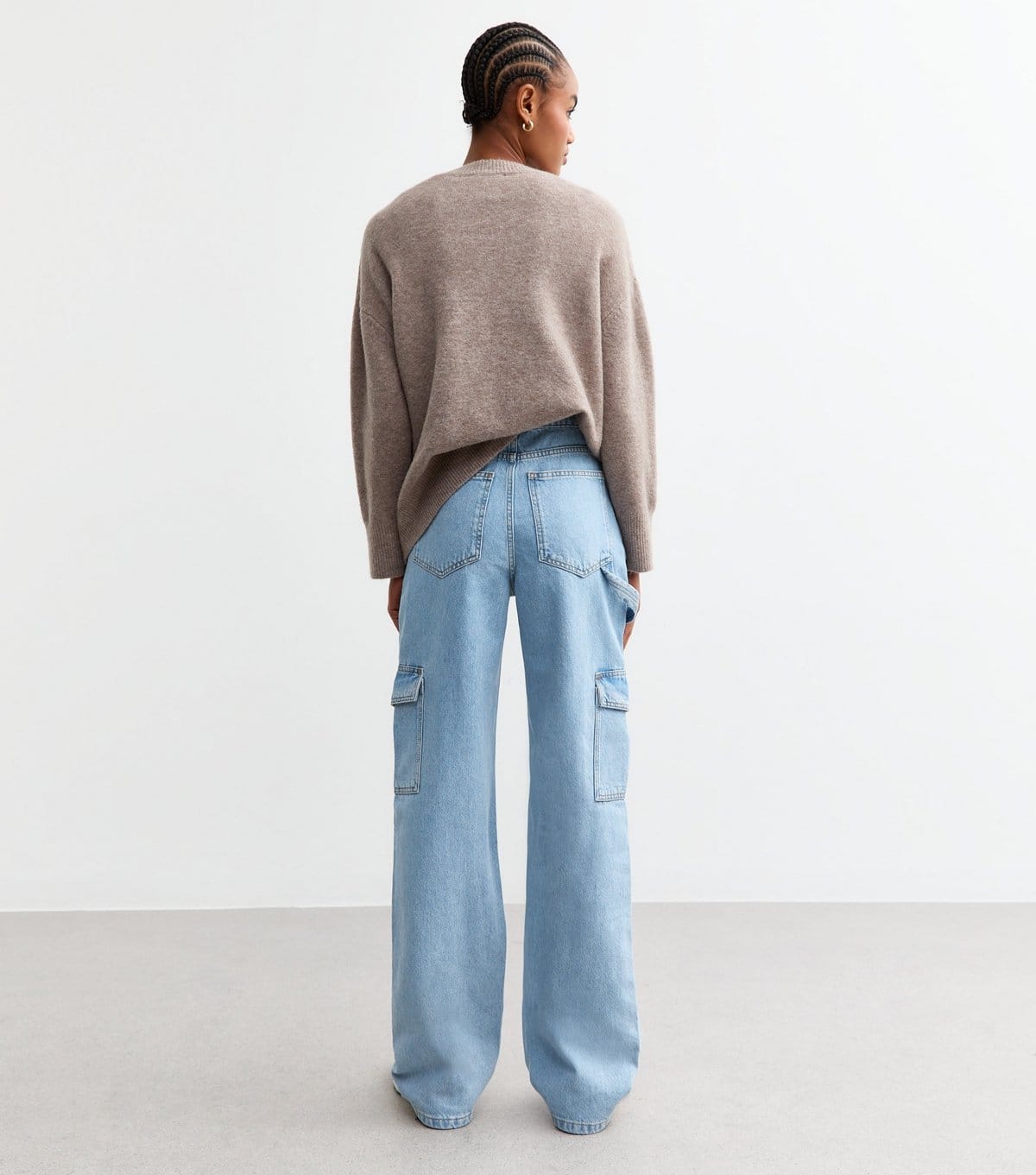 New Look Women's Tall Blue Cargo Jeans New Look - 4