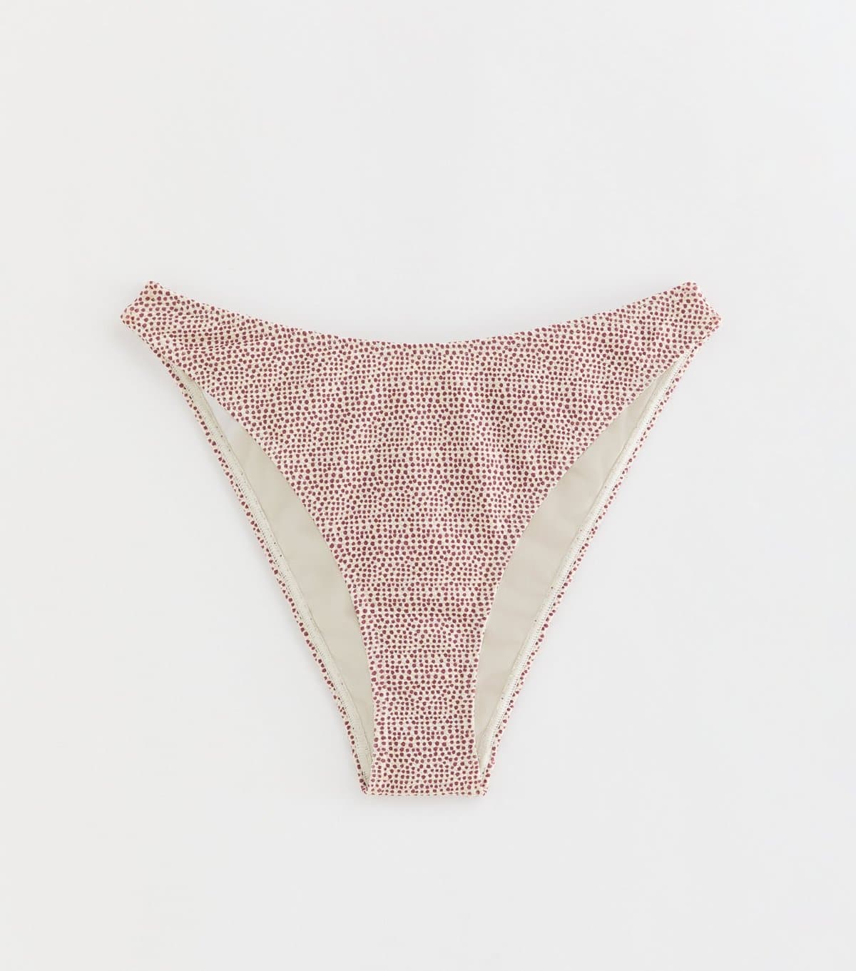 New Look New Look Brown Micro Polka Dot Hipster Bikini Bottoms
