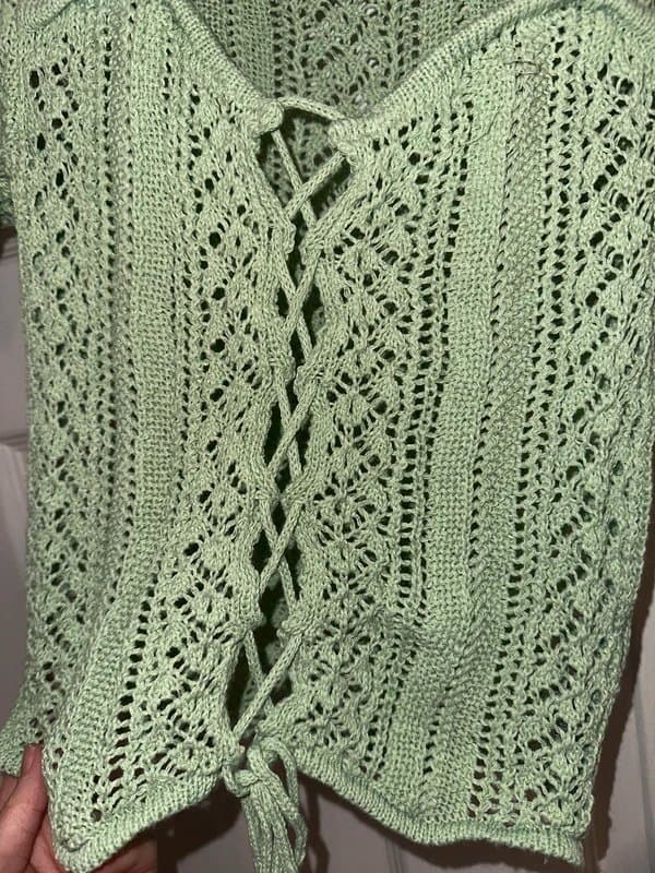 ASOS Sage green crochet summer top