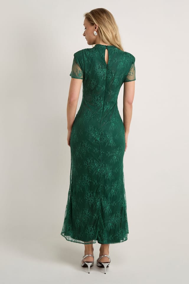 GWD by GEORGE W. DAVIES GWD by GEORGE W. DAVIES Women's GWD Gracie Green Lace Maxi Dress - 3