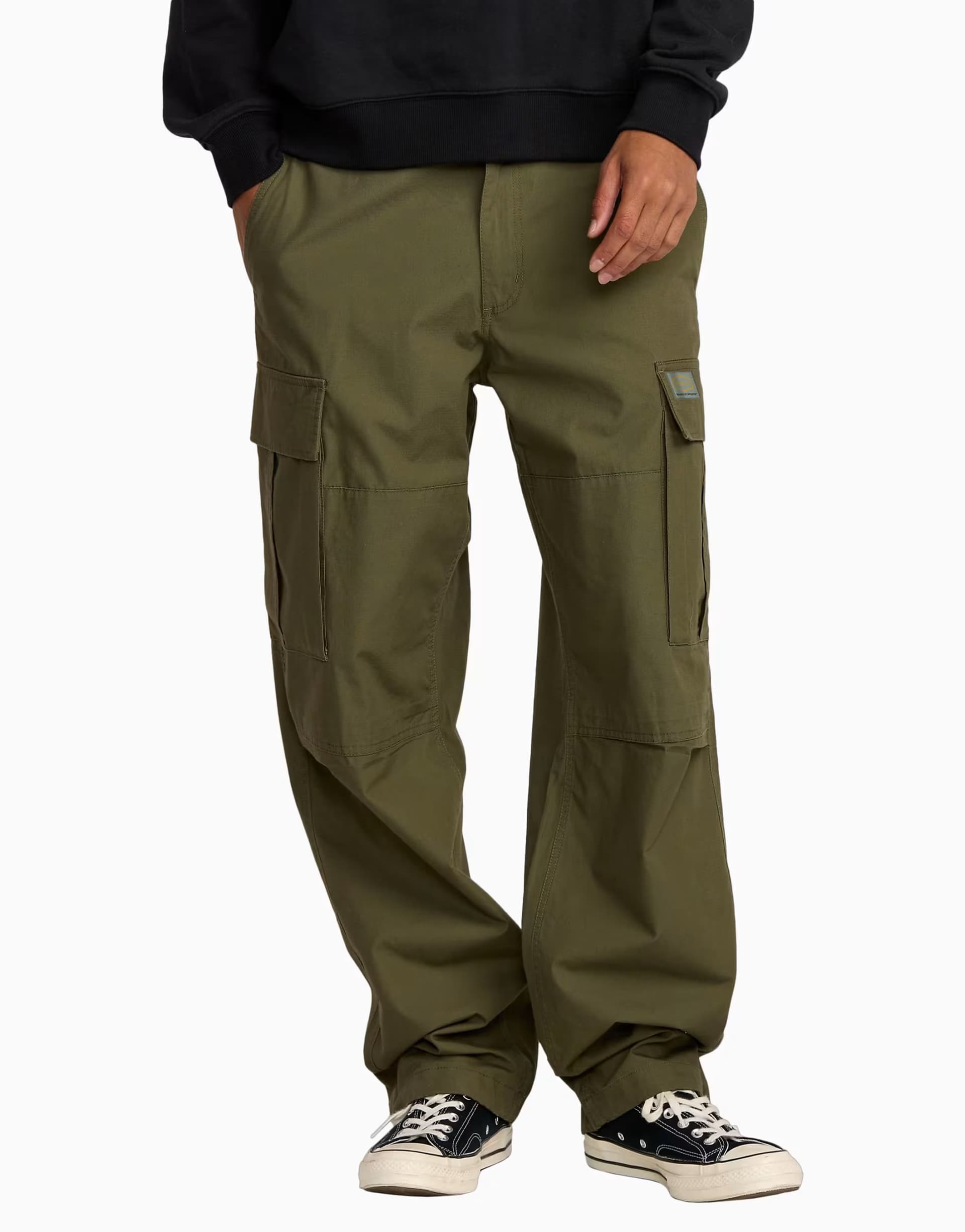 ASOS RVCA Dayshift cargo trousers in fatigue