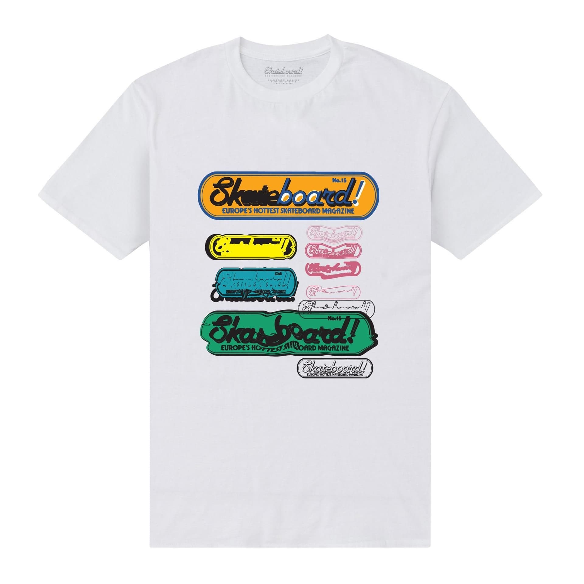 Skateboard! Skateboard! Men's Magazine More Static T-Shirt in White