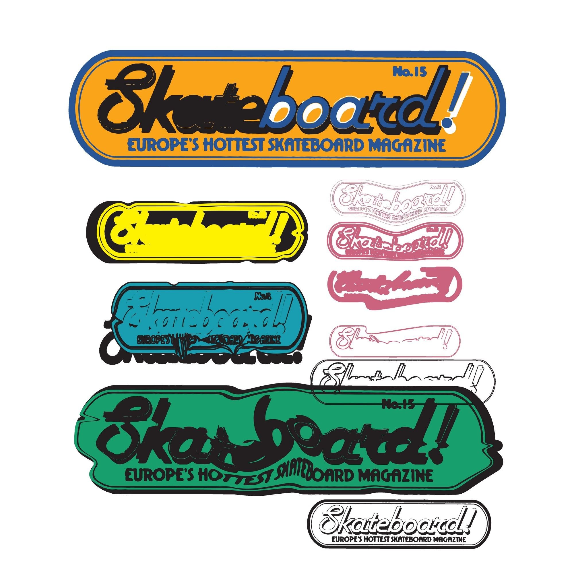 Skateboard! Skateboard! Men's Magazine More Static T-Shirt in White - 3