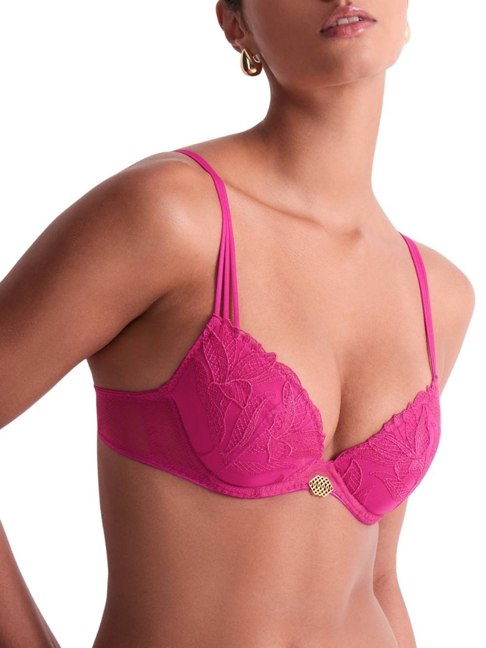 Aubade Aubade Women's Sweet Euphoria Moulded Push-Up Bra in Pink - 4